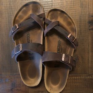 Brown Birkenstock Mayuri Sandals